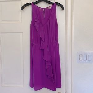 Rebecca Taylor casual purple silk dress size 2.
